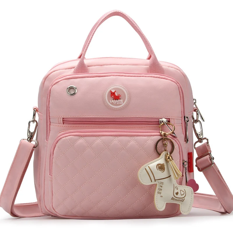 Новинка года, сумка для подгузников с гуманным дизайном, простая модная детская сумка, многокарманная Сумка для беременных для малышей, bolsa infantil - Цвет: Light Pink