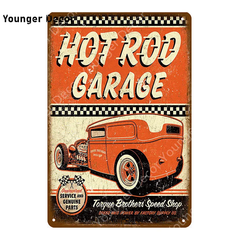 Hot Rod моторное масло металлические знаки папа гаражный Декор Автомобиль мотоциклы табличка для бара паба домашняя декоративная тарелка винтажный художественный плакат YI-054
