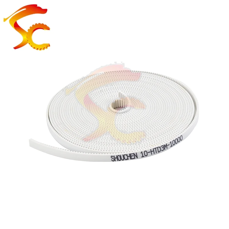 Timing belt PU HTD 3M 6mm 10mm 15mm Steel Core Color HTD3M open timing Belt 61015mm rubber belt transmission drive belt synchronous belt