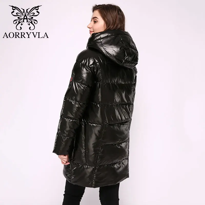 AORRYVLA новая зимняя куртка s Parkas Женская Длинная зимняя куртка с капюшоном Толстая теплая женская зимняя куртка женская повседневная куртка