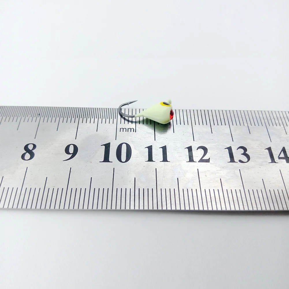 15mm Winter Ice Fishing Hook Lure Mini Metal Bait Fish Lead Hook Bait Jigging Fishing Tackle Fishing Accessoriesn
