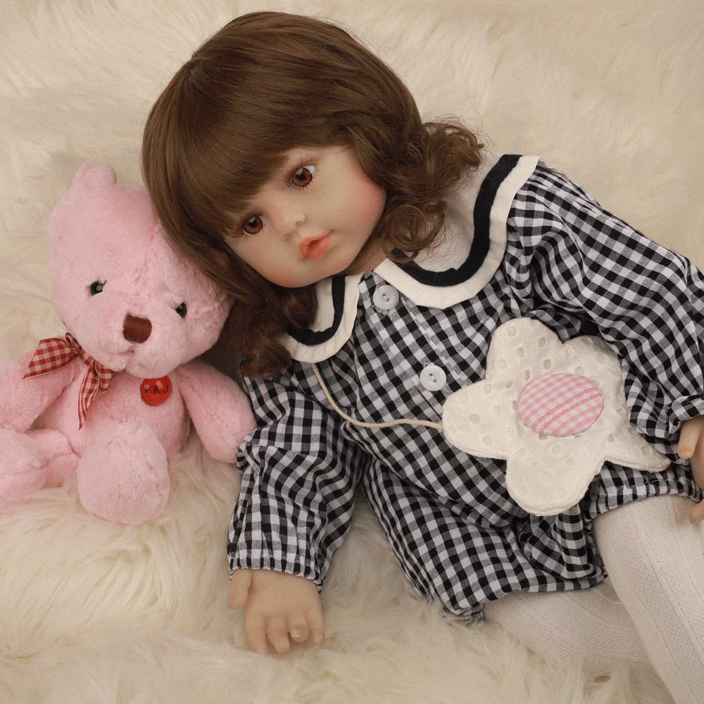 Лимитированная коллекция Bebe Reborn Baby Doll 24 дюйма Мягкие виниловый тканевый фон для фотостудии тела Прекрасная принцесса кукла реалистичные куклы новорожденных подарок на день рождения