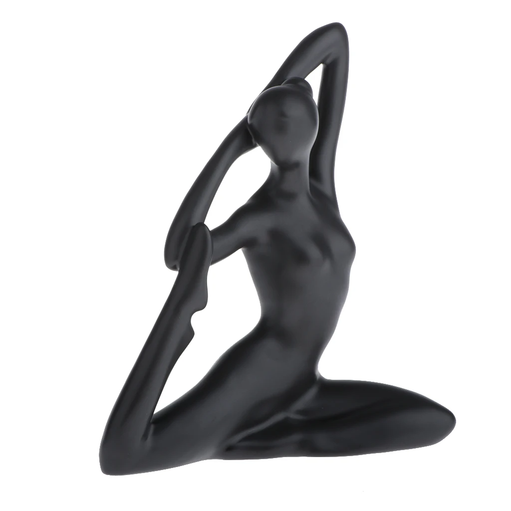 Tabletop Ceramic Dressing Table Decoration Modern Simple Creative Ornament Accessories Yoga Girl Home Decoration Ornament