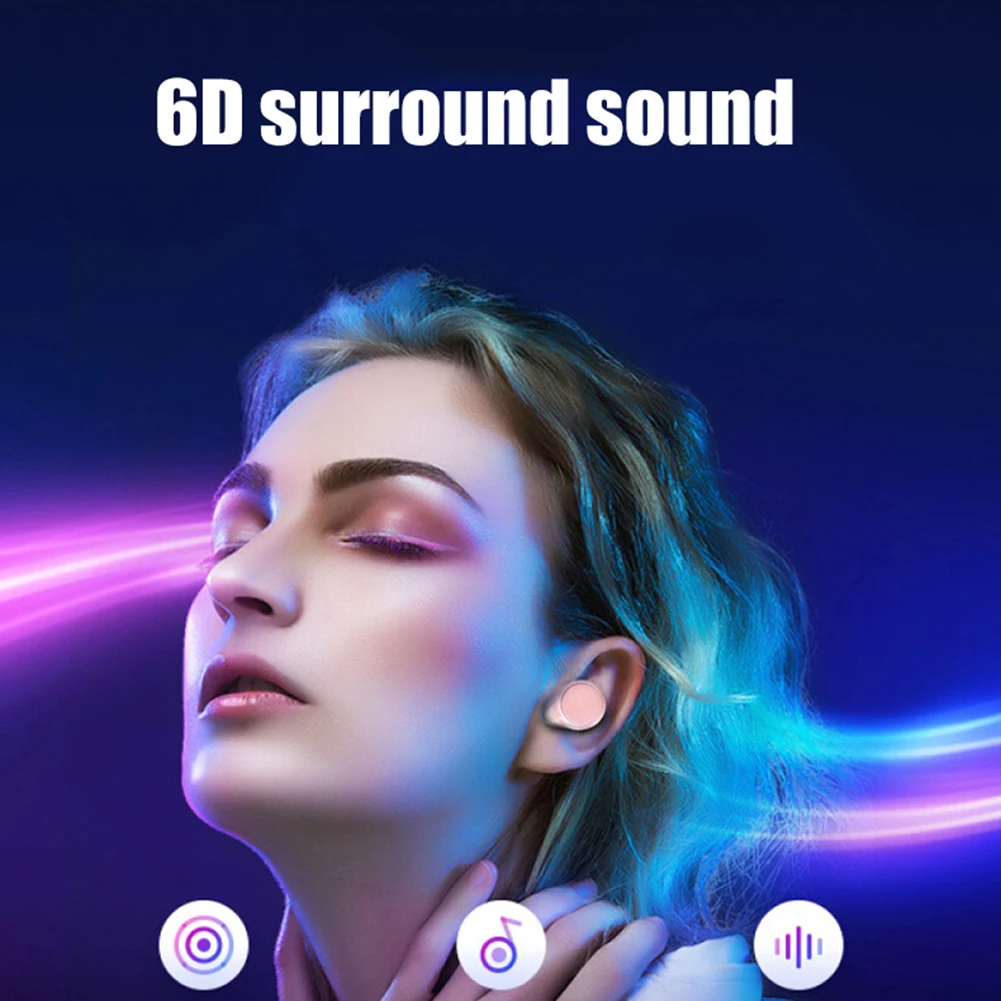 Bth220 беспроводной Bluetooth 5,0 Tws наушники-вкладыши 3D Стерео шумоподавление спортивный наушник с микрофоном Hands-Free