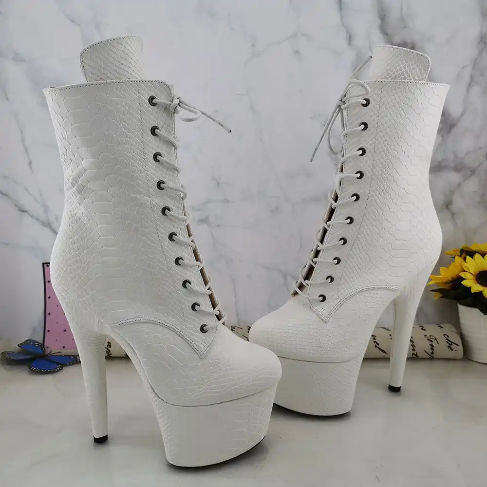 white dancing boots