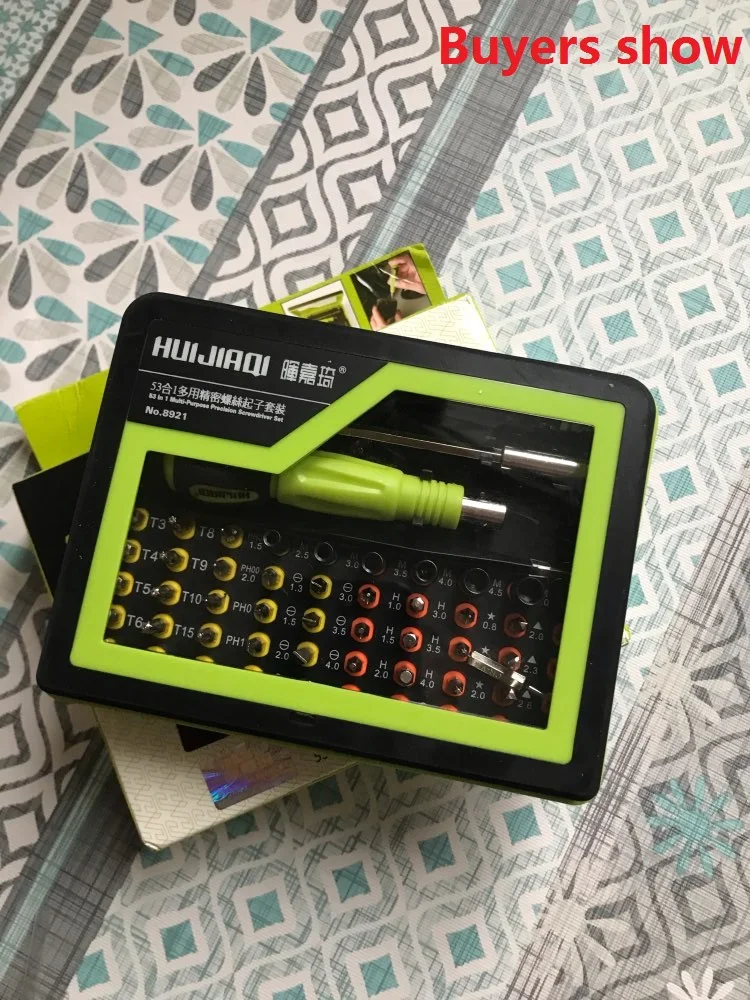 53 в 1 многобитная прецизионная звездообразная Отвертка Пинцет стандартная