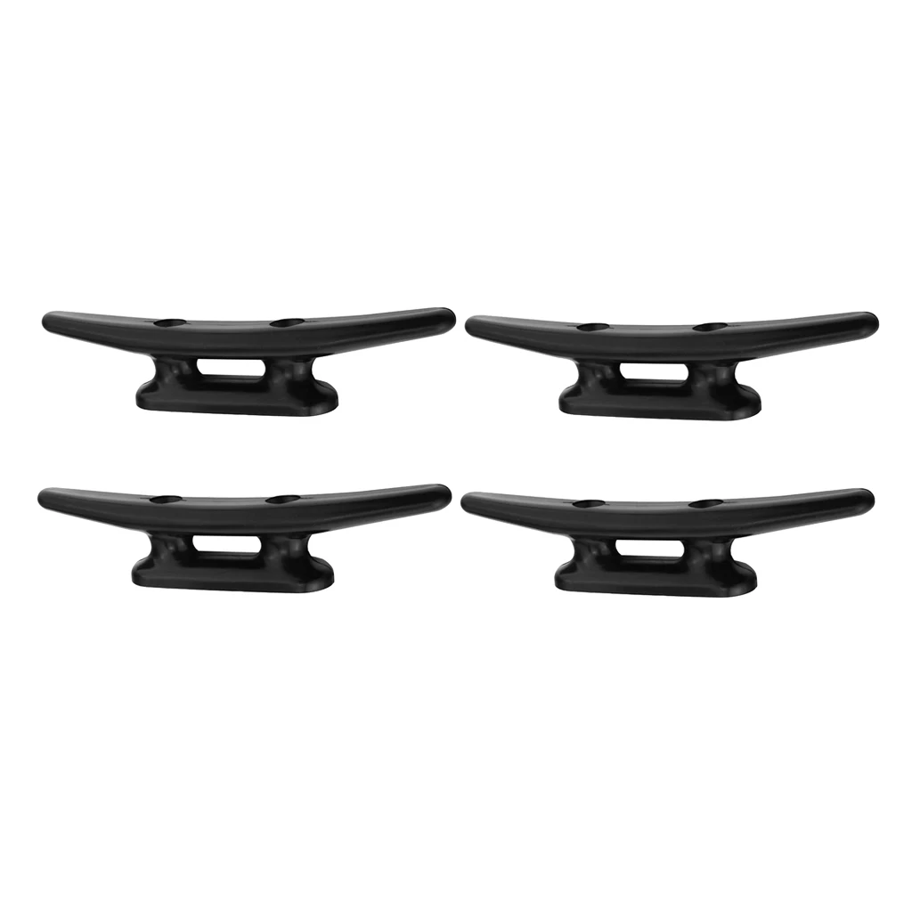 4pcs Heavy Duty 4' Nylon Marine Boat Flat Top Low Cleat Rope Tie Hardware 4pcs Heavy Duty 4' Nylon Marine Boat Flat Top Low Cleat Rope Tie Hardware