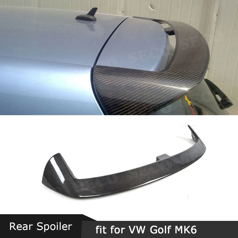 

MK6 Carbon Fiber Rear Roof Spoiler For VW Golf 6 VI MK6 Standard 2010-2013 VX Style FRP Top Wings External Decoration