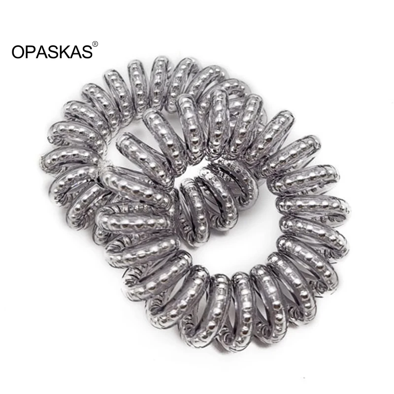 Spiral No-Crease Hair Ties – Strong Grip Ponytail Holders