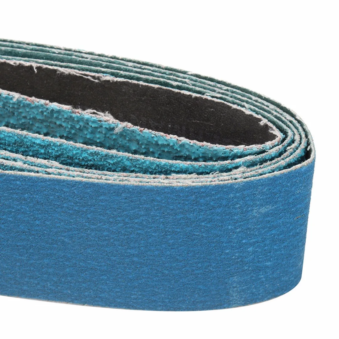 DWZ 5pcs New 915mm*50mm Mixed Grit Linishing Sanding Belts Zirconia 40# 60# 80# 120#