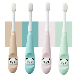 1 cepillo de dientes suave de dibujos animados para niños, adecuado para niños de 1 a 3 años, herramienta de limpieza de dientes de bebé