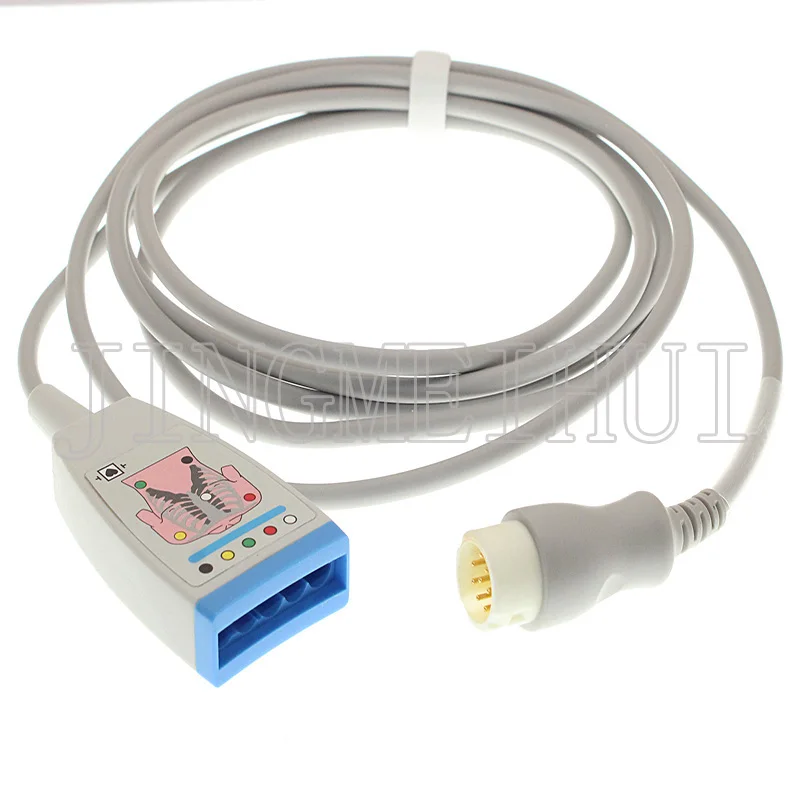 cabo adaptador paciente ecg ekg m1669a m1668a 01