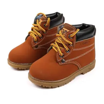 

Autumn Winter Hot Sale Child Casual Cotton Boots Kids Non-slip Keep Warm Martin Snow Boots Boys Sneakers Baby Shoes