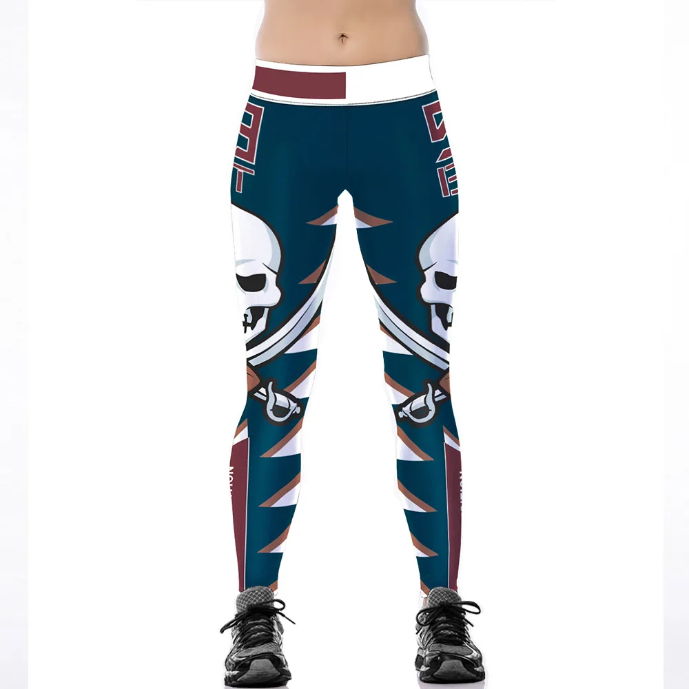 Новинка 2019 темно серые леггинсы с принтом Крылья Ангела в стиле панк женские