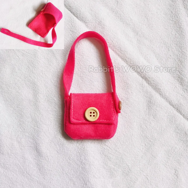 1PCS 1/6 Doll Bags Miniature Crossbody Bag Handbag Accessories for 25cm Dolls Mellchan Bjd Doll Accessories 12