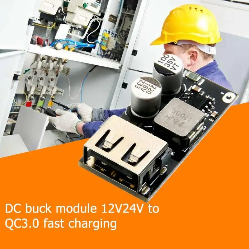 QC3.0 QC2.0 USB DC быстрая зарядка понижающий преобразователь зарядный модуль 6 32 В 9 12 24