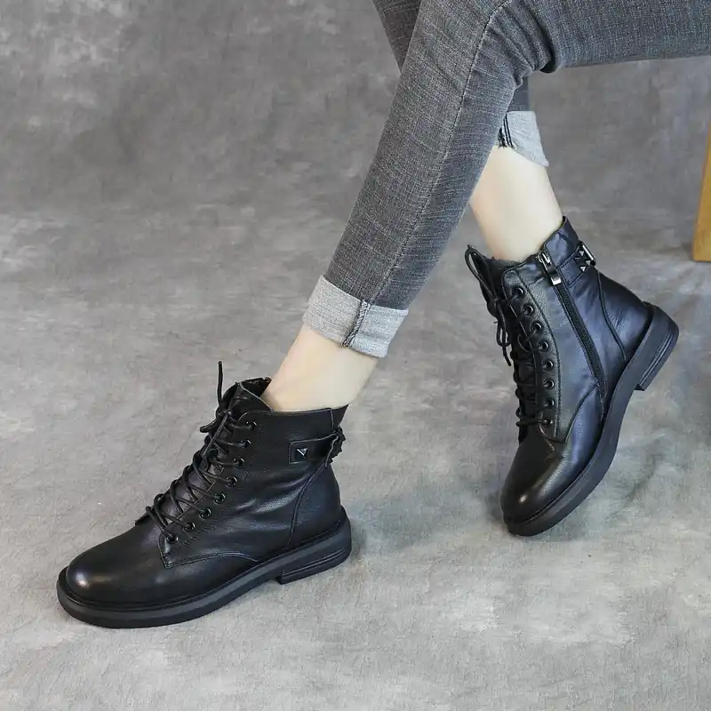 black casual boots ladies
