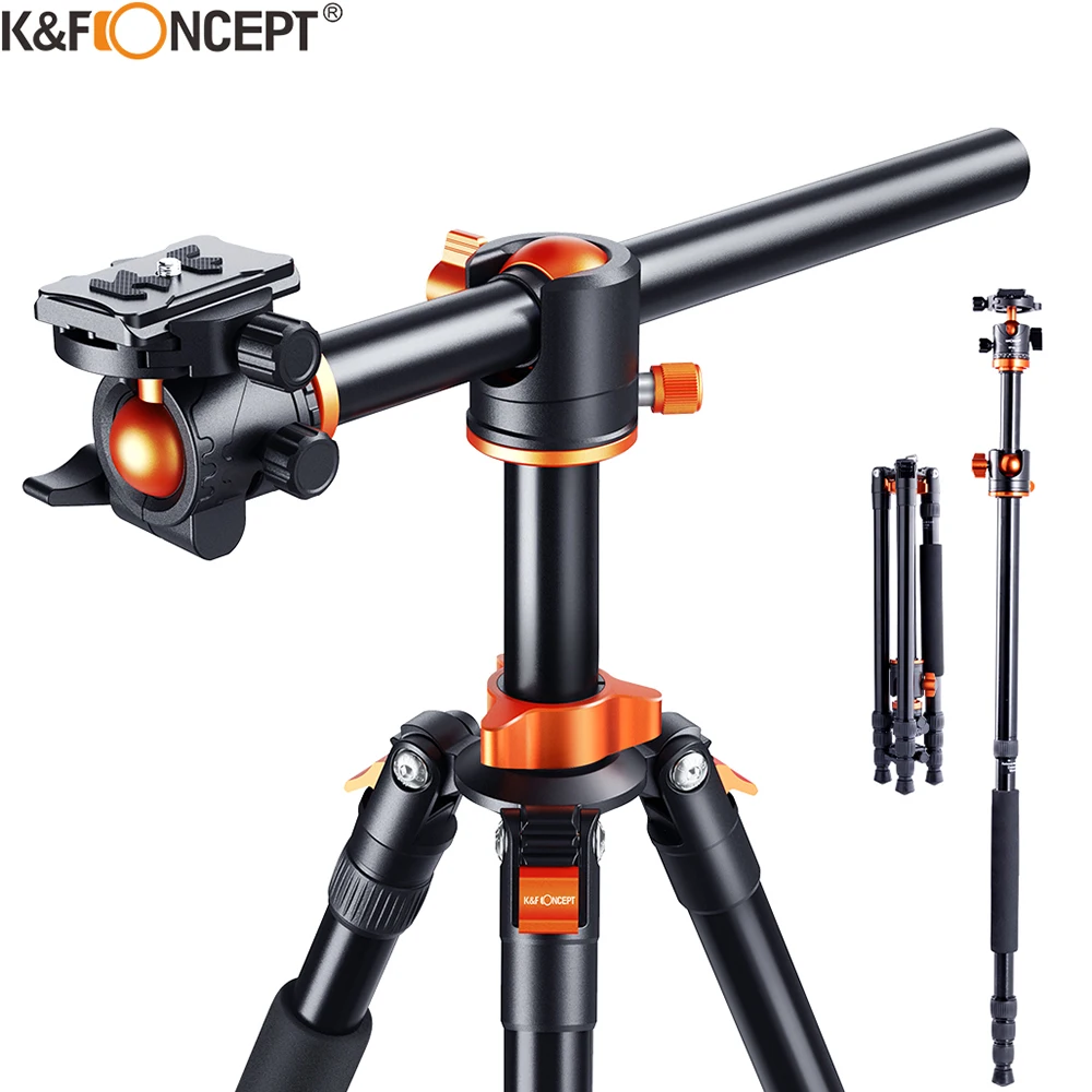 

Тренога для камеры K & F CONCEPT, KF-TM2534T3 легкий 2-секционный монопод с шариковой головкой, гибкий штатив для DSLR Sony/Nikon/Canon