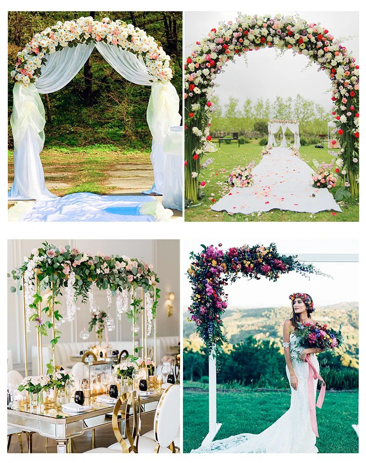 JAROWN Wedding Floral Wedding Arch Arrangement Artificial Flower Row Small Corner Flower Stage Background Home Party Welcome Area Decor (8)
