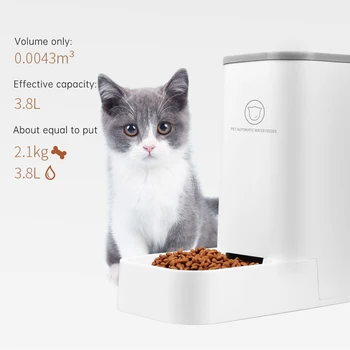 

&2 Pieces/set Cat Feeding Bowls for Automatic Feeders Water Dispenser Fountain Bottle For Cat Bowl Feeding And Drinking