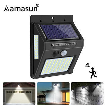 

LED Solar Street Light for Home Garden Fence PIR Motion Sensor Detection Wall Lamp 100 LEDs Waterproof Solar Garden Light