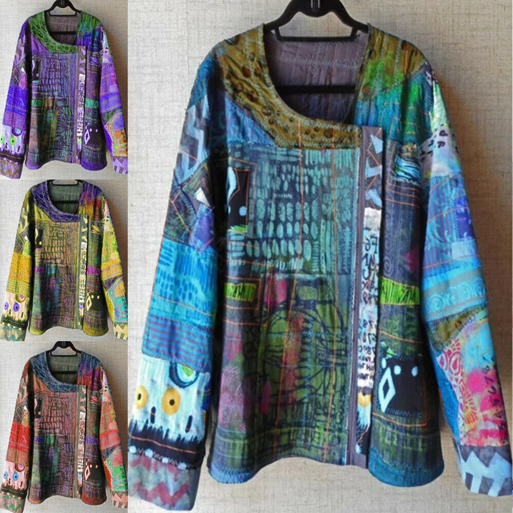 Топы размера плюс, 5XL, 4XL, повседневные осенние женские рубашки,, бохо, цветочный принт, стрейчевая рубашка, туника, свободные, длинные, вечерние, блузки