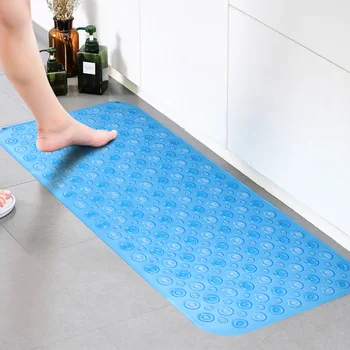 

PVC Bathtub Mat Washable Massage Feet Bath Pad Anti-Slip Shower Mat for Home Bathroom Daily Use 88x40cm