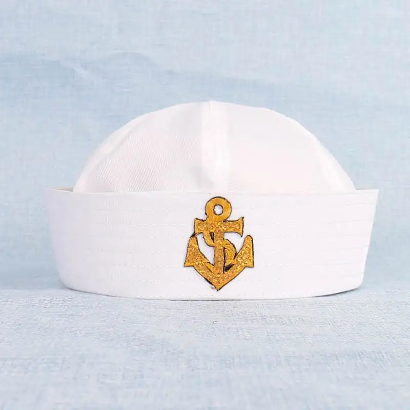Military Hats Sailor Cap White Captain Navy Marine Caps with
