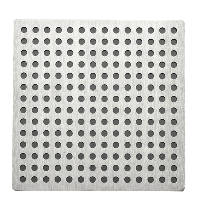 Hair Catcher Shower Drain Bathtub Sink Covers for Bathroom Kitchen Hair Stopper Stainless Steel Drain Protector Square