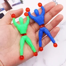 

5 Pcs Funny Flexible Climb Men Sticky Wall Toy Kids Toys Climbing Flip Plastic Man Toy For Children Attractive Classic Gift