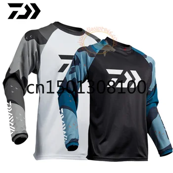 

NEW 2020 Daiwa Fishing Clothing Hooded Outdoors Quick-Drying Breathable Fishing Clothes Long Sleeve Professional Fishing Shirt