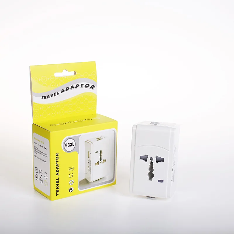 Медь 933 всемирно известный адаптер для путешествий многофункциональная usb зарядка конверсионная розетка Подарочная дорожная розетка