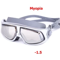 Men women Swimming Anti Fog UV Protection Diopter Swim Goggles with Prescription Waterproof Large Frame Myopia swimming Glasses 2