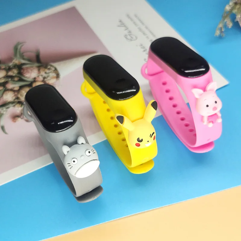 New Style Bracelet Watch Cartoon Children Watch Rubber Electronic Student Watch Boy Girl LED Digital Sports Watches afbeelding