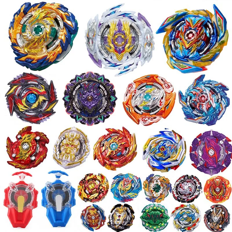 Tops explosión lanzadores Beyblade juguetes GT B-168 estallar bebés Toupie Bayblade fusión de metales Dios Tops Bey Blade cuchillas bujías de encendido de juguete