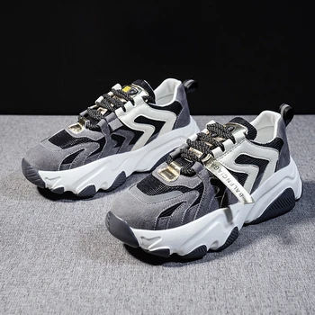 

Lans Women Training Sneakers Shoes Ladies Girls Running Shoes Woman Students Dad 5cm Platform Sneaker Racer Female
