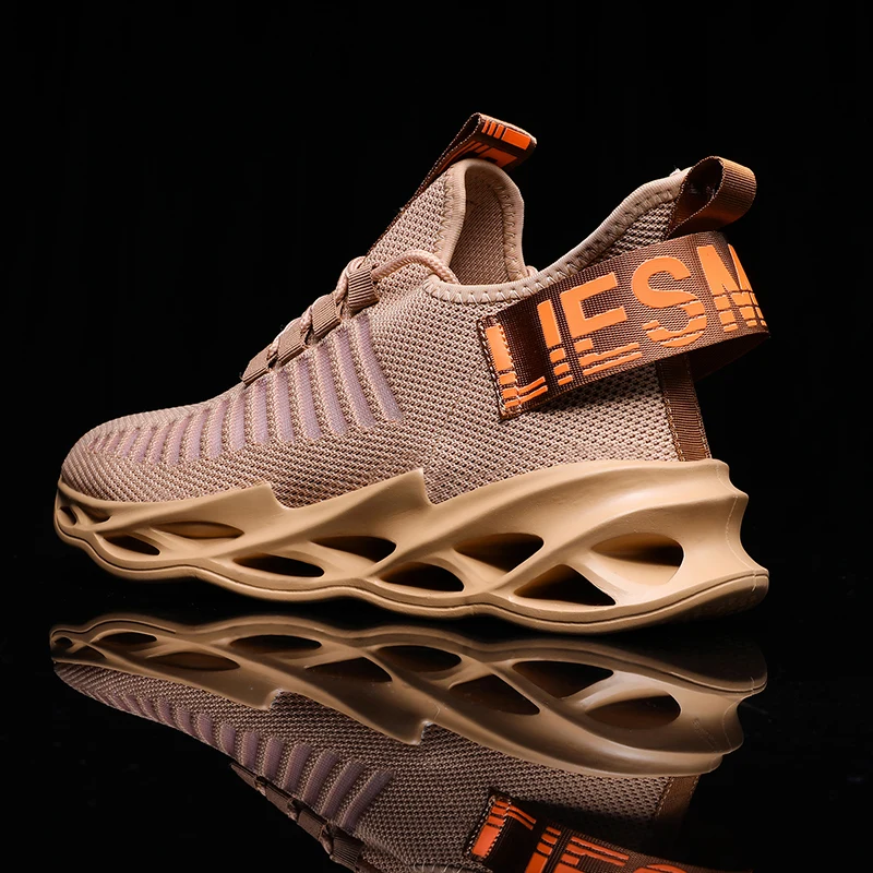 

Men's Road Running Shoes Outdoor Lightweight Jogging Casual Sports Shoes Athletic Trainers Blade Black Workout Gym Sneakers