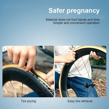 

C-type Tire Skid Tool Plastic Firmness Black Two In One Function For Bicycle Toy Car For 700 × 23c To 700 × 25c