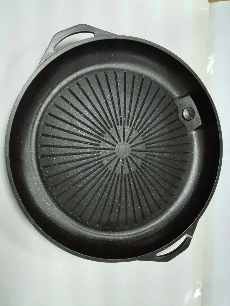 Корейский стиль противень для барбекю портативная газовая плита круг гриль литой алюминиевый противень для барбекю антипригарный Дым Бесплатно дома