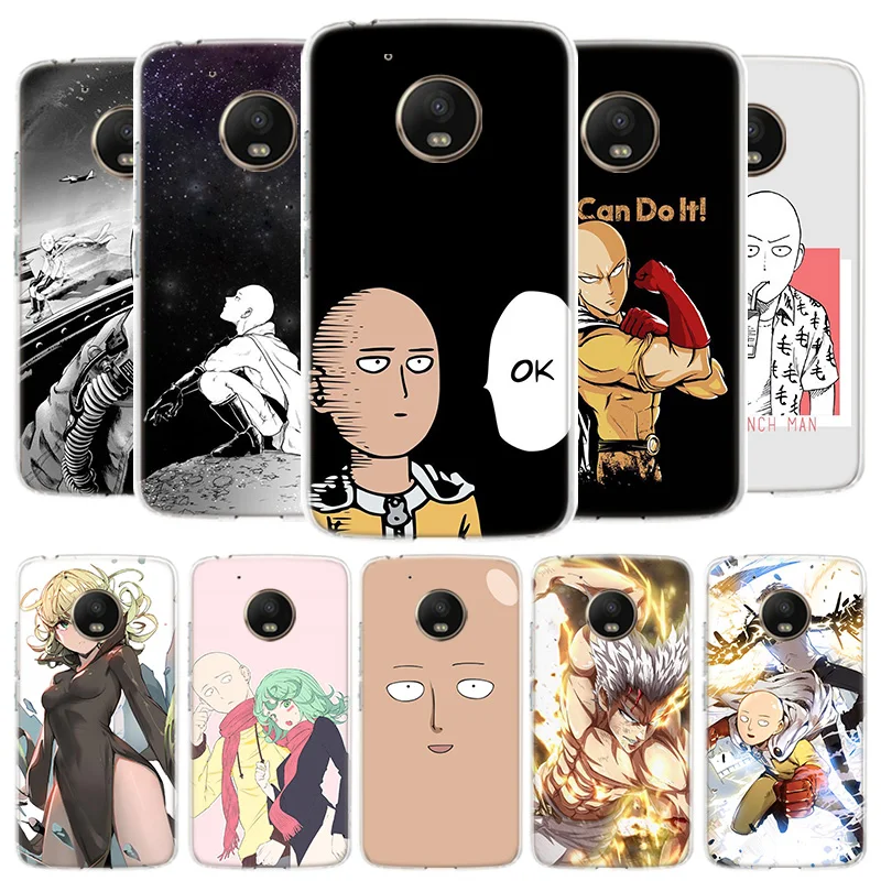 Чехол для телефона с аниме One-Punch Man Motorola Moto G9 G8 G7 G6 G5 E5 E6 Plus Play Power One Fusion Macro Action Coque |