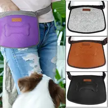1 шт., уличная портативная тренировочная сумка принадлежности для домашних животных, Прочная износостойкая Большая вместительная поясная сумка для щенков
