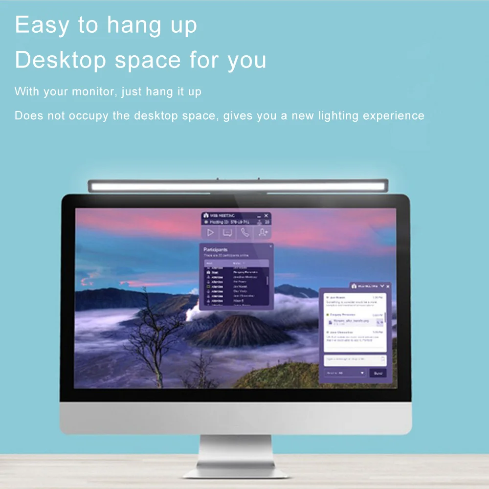 

LED Desk Lamp Dimmable Office Computer Screenbar Eye-caring Table Lamp for Study Reading Screen Monitor Hanging Light Bar
