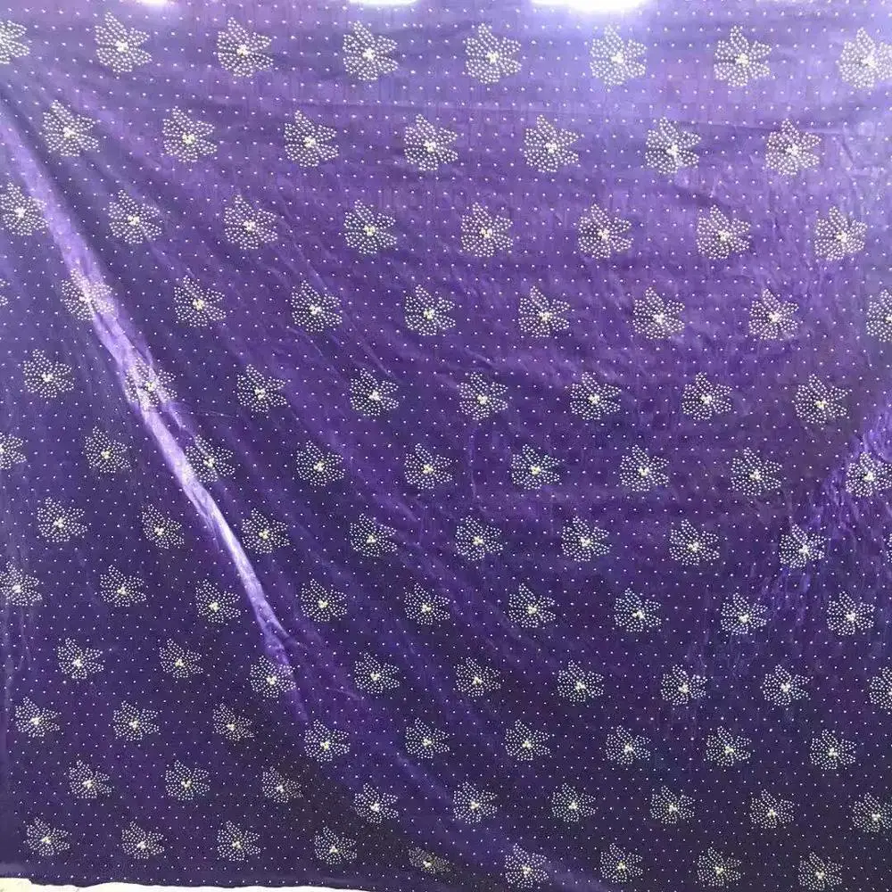 Фиолетовый Базен riche getzner nouveau Горячая распродажа! Африканское парчовое полотно bazin riche ткань witt камни 5+ 2 ярдов