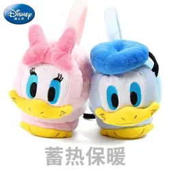 New Disney Princess Cartoon Woman Earmuffs Winter Plus Velvet Warm Head-on Earmuffs Children's Plush Headband Winter Accessories