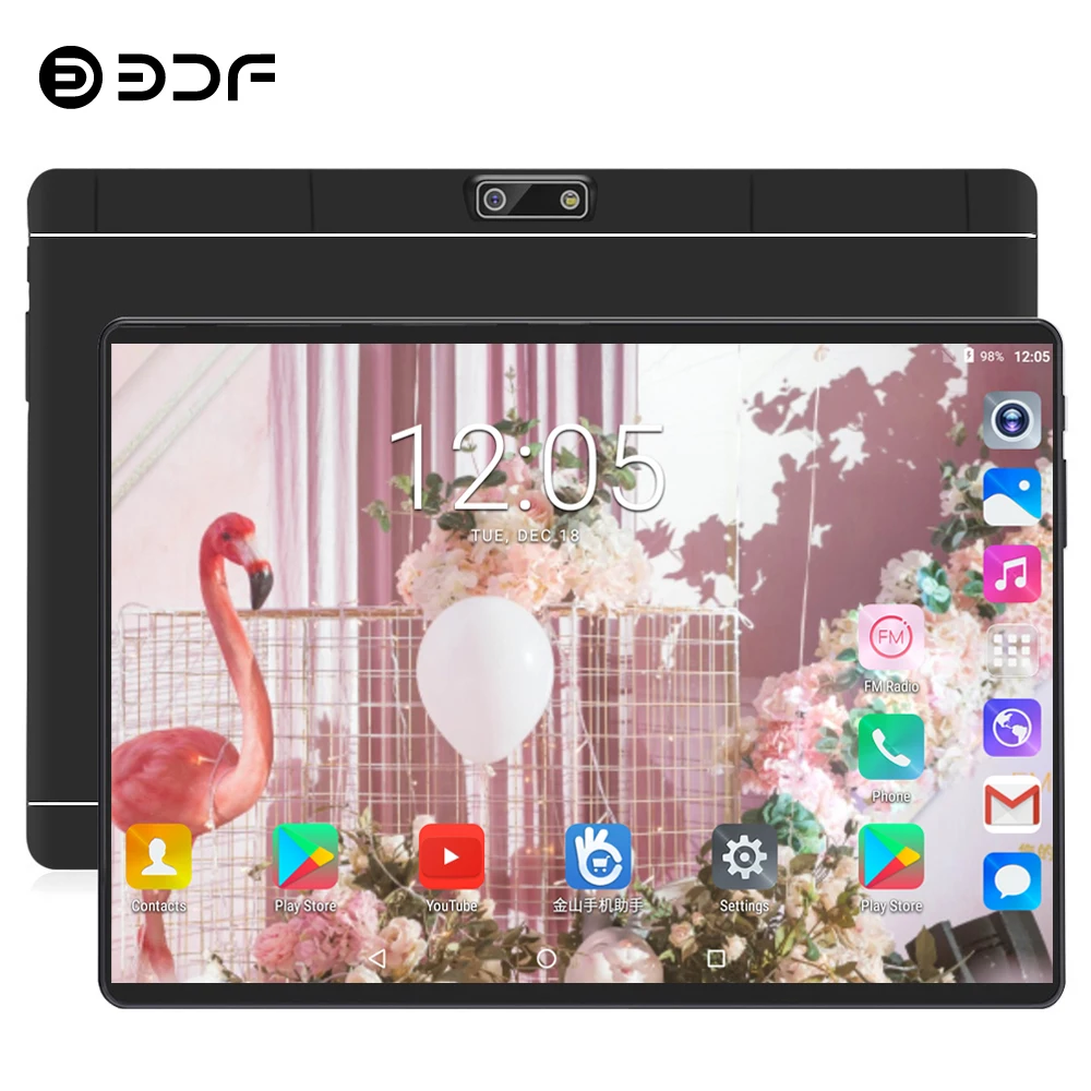 BDF планшет 10 дюймов ПК 4 Гб/64 ГБ Android 7 0 Восьмиядерный 4G телефон 1280*800 IPS Tab двойная