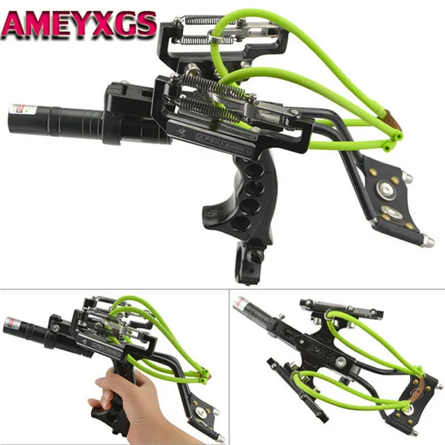  US $53.06 1Set Catapult Fishing Archery Sling Hunting Slingshot Laser Slingbow Bowfishing Darts Hunting 