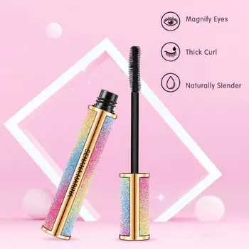 

Starry Sky Mascara 4D Waterproof Fiber Silk Eyelash Thick Curling Natural Lengthening Eye Lash Rimel 4d Black Eyes Makeup TSLM1