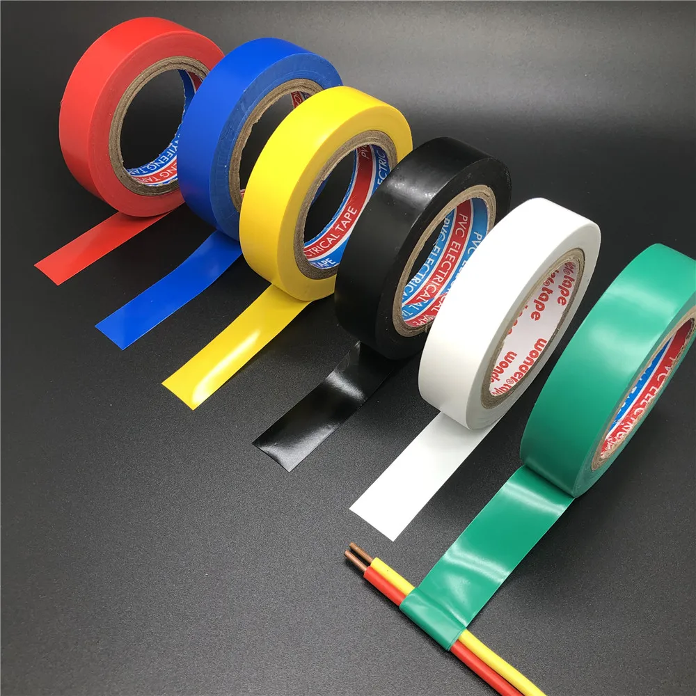 

Electrician Tape 9M Wire Flame Retardant Electrical Insulation Tape Electrical High Voltage PVC Tape Waterproof Self-adhesive