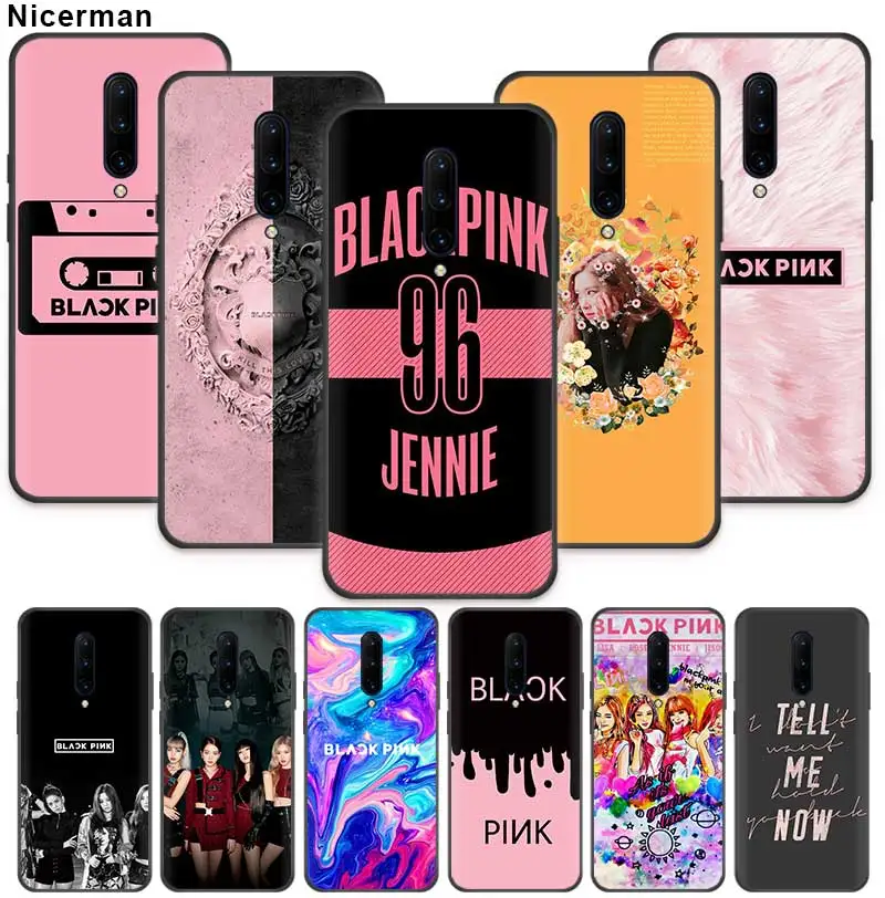 Blackpink Kpop Girls Case for Oneplus 7 Pro 5G 6 6T Black Silicone Soft Phone Cover Coque Oneplus7 Oneplus6T Oneplus6 Shell Cela