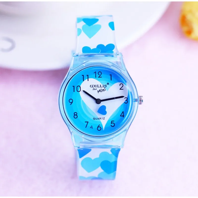 Kids Watch Clock Montres Quartz Butterfly-Design Analog Relojes Childrens Fashion Saati